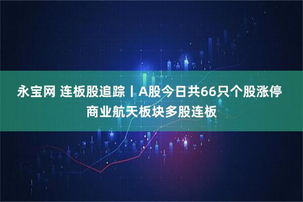 永宝网 连板股追踪丨A股今日共66只个股涨停 商业航天板块多股连板