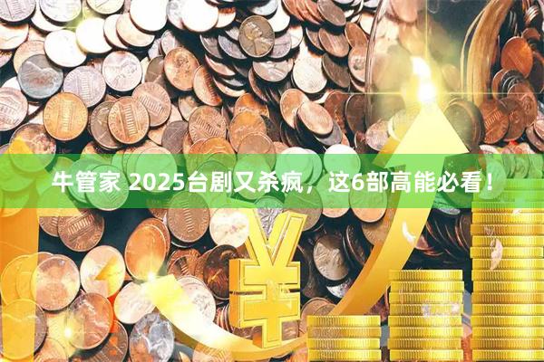 牛管家 2025台剧又杀疯，这6部高能必看！