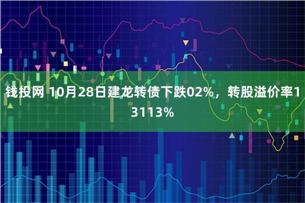 钱投网 10月28日建龙转债下跌02%,转股溢价率13113%
