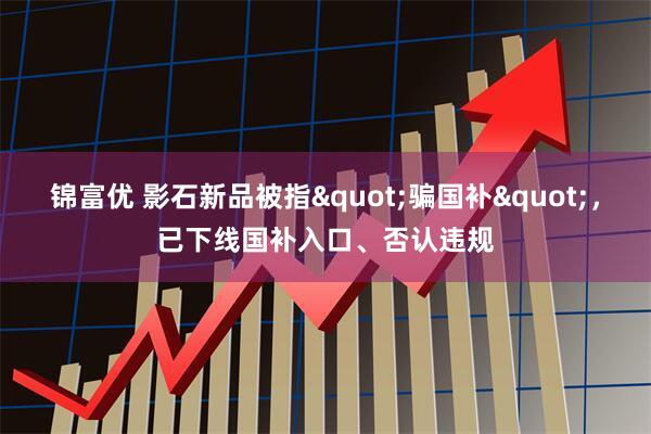 锦富优 影石新品被指"骗国补"，已下线国补入口、否认违规